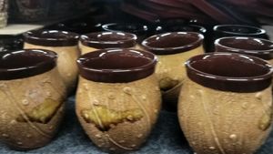 Rustic Ceramic Cups - Set of 4
