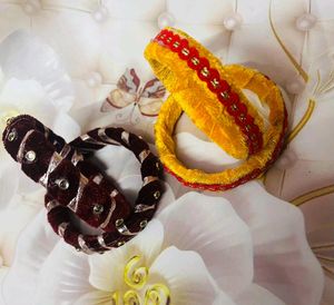 Womane Bangles Velvet Handmade