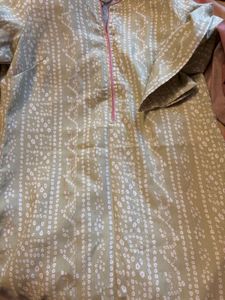 Limeade Embroidered Kurta Set