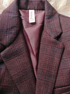 Kids  Stylish Plaid Blazer