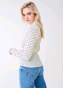 wrap blouse top