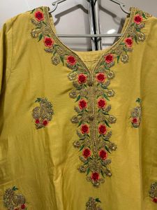 Mustard Yellow Kurta &amp; Shalwar