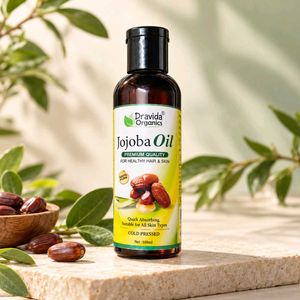 Dravida Organics Jojoba Oil for Hair & Skin