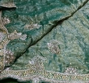 Bridal Green Haritage Heavy Silk Saree
