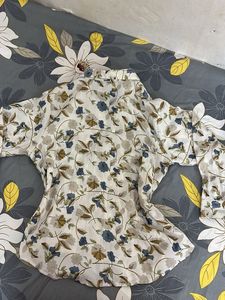 Floral Print Button-Up Shirt