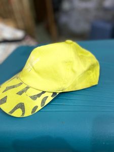 Neon Yellow Baseball Cap for 7-12 years kid