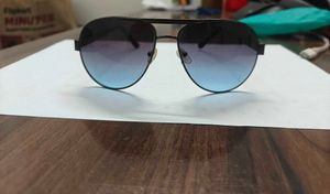 Aviator Sunglasses with Blue Gradient Lenses