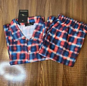 Men Check Printed Co-ord Set