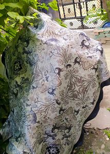 Black And White Square Hijab Scarf