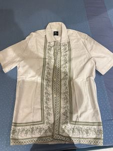 Men's Embroidered Short Sleeve Shirt