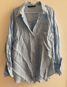 Zara - Oversized Linen Shirt