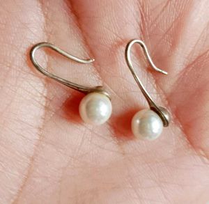 925 sterling silver Pearl Drop Earrings