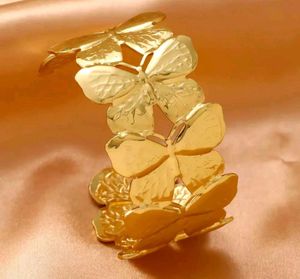 Anti tarnish Gold plated Butterfly Cuff Bracelet