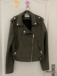 Olive Green Biker Jacket