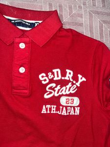 Superdry Red Polo Shirt