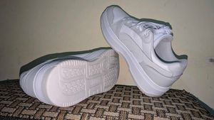 Puma White Platform Sneakers