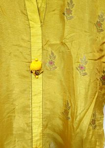 Yellow Silk Kurti Nice Style
