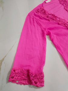 90's Sheer Pink kurta