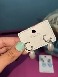 Iridescent Gemstone Drop Earrings