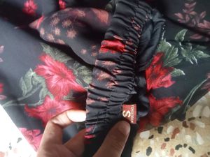 Floral Print Frock Set with plazzo