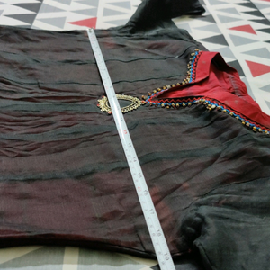 long double lapyer red gown