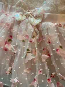 Pink Baby Girl Dress with Flowers