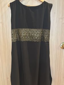 Black Solid Kurti