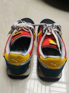 Puma Men's Red &amp; Blue Sneakers