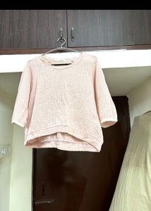 🆕 Pink Knit Shimmer Top
