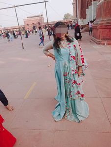 Gown With Dupatta Partywear