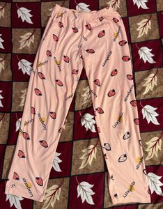 Cute Strawberry Print Pajama Set
