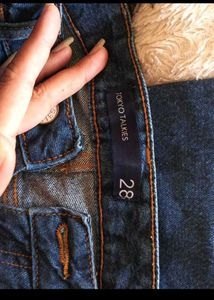 Wide Leg Dark Wash Denim Jeans