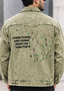 KASHENG Men’s Vintage Distressed denim