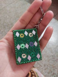 Sparkling Green Diary Keychain