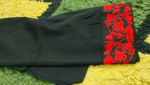 Black Pure Chiffon Dupatta