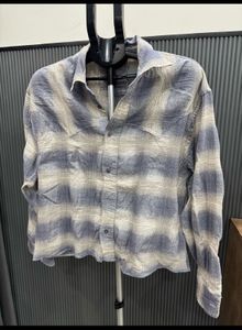 Zara Textured Check Shirt