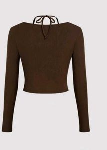 Chic Layered Long Sleeve Top in S size