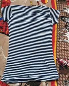 Striped Blue &amp; White T-Shirt