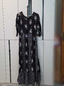 Black Ethnic Printed Kurta