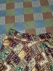 Bohemian Print Skirt blouse &amp; dupatta+ freebies