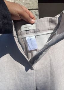 Nude Shade Wide/ Straight Fit Trouser