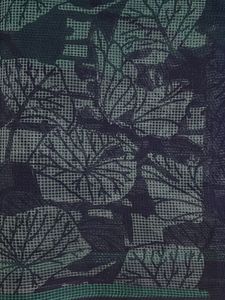 Blue Green Pure Cotton Saree with blouse piece