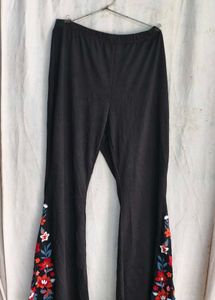 Embroidered Flare Pants