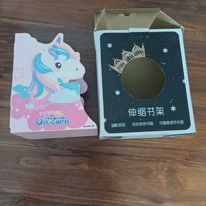Cute Pink Unicorn Bookend