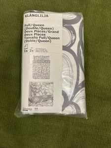 🛏️ IKEA KLANGLILJA Duvet Cover Set (Full/Queen)