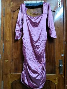 Elegant Purple Midi Dress