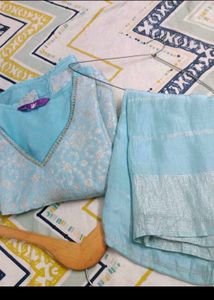 Beautiful Light Blue Kurta Set