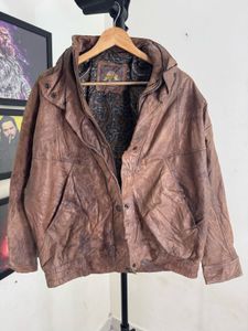 Vintage Brown Leather Jacket