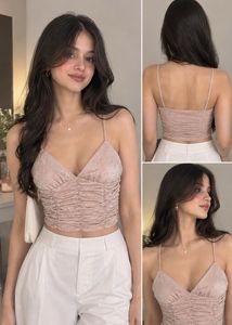 Sparkly Ruched Cami Top