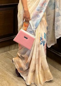 luxury Floral Print Saree